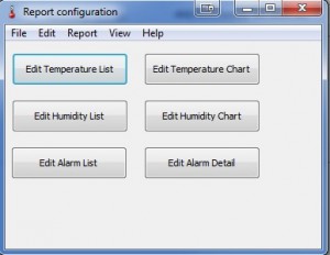 eTemperature Report Configuration